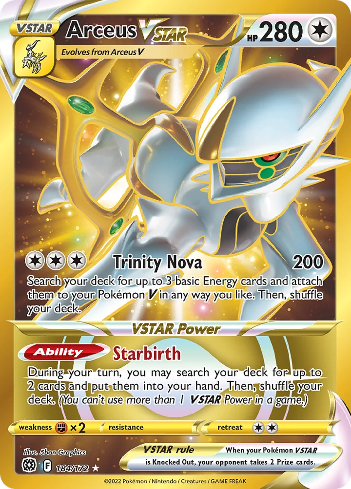 Arceus VSTAR, Brilliant Stars 184/172