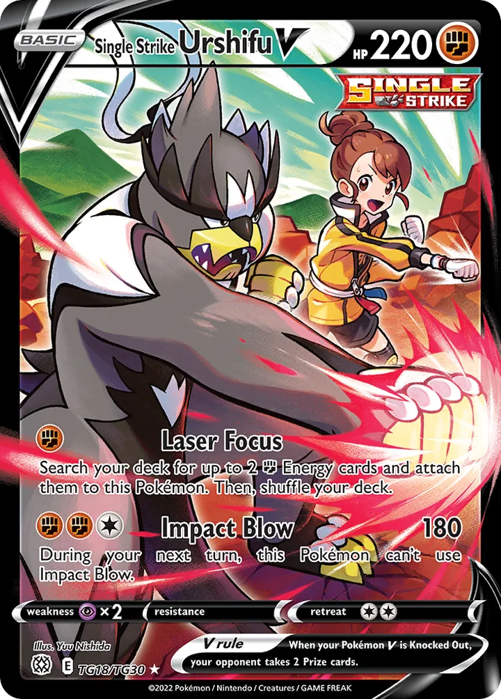 Single Strike Urshifu V, Brilliant Stars TG18/TG30