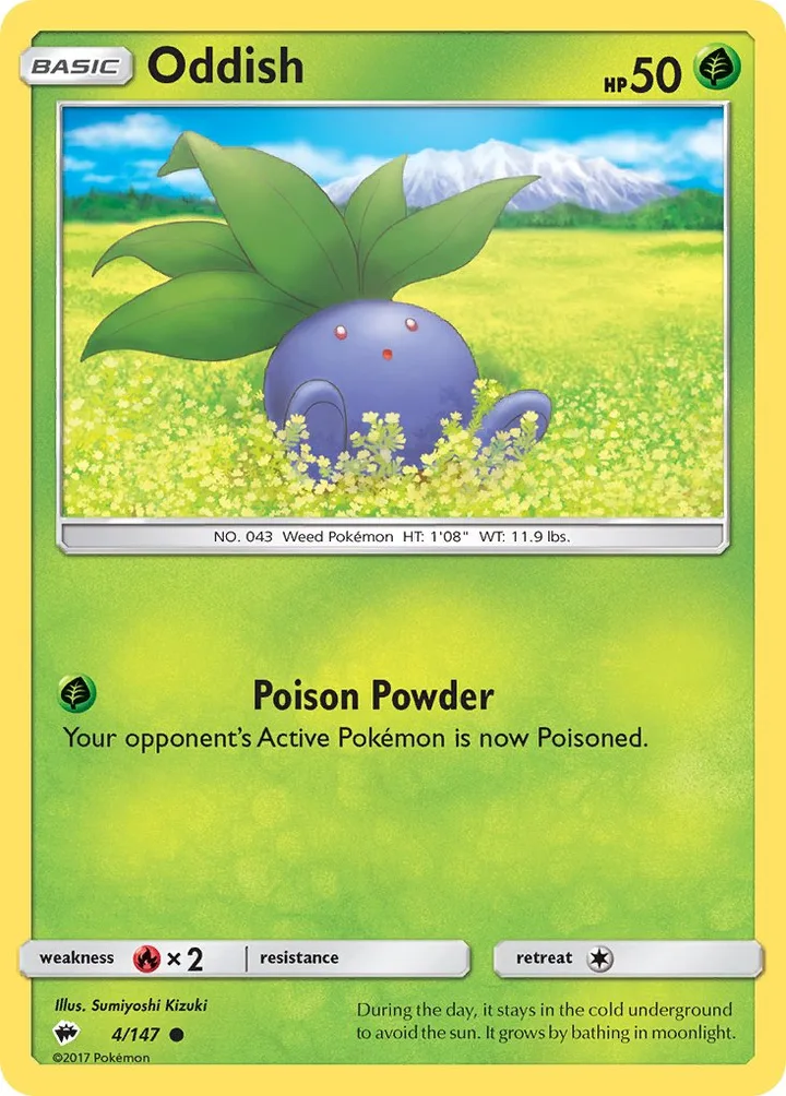 Oddish, Burning Shadows 4/147