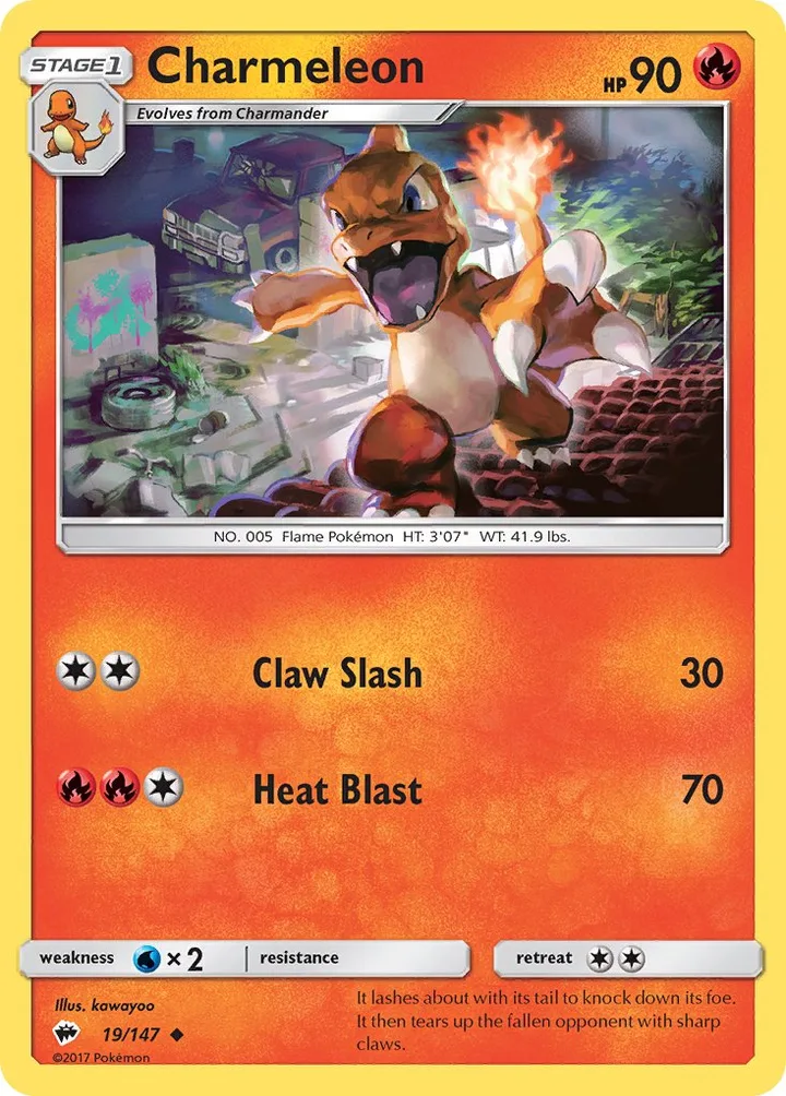 Charmeleon, Burning Shadows 19/147