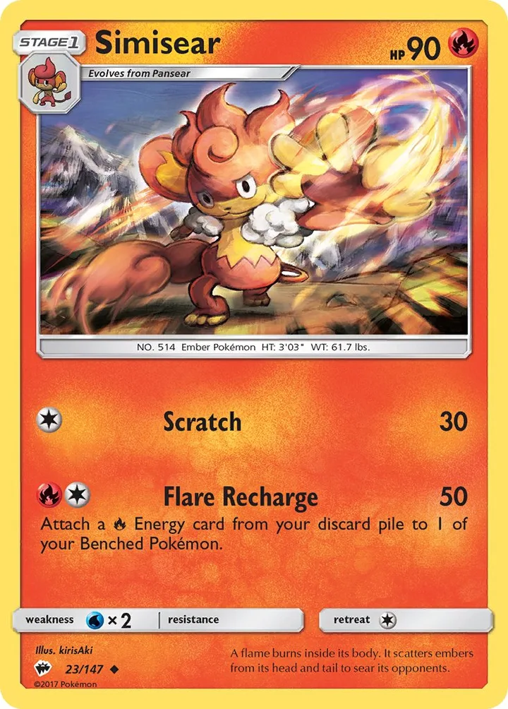 Simisear, Burning Shadows 23/147