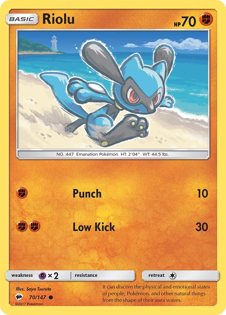 Riolu, Burning Shadows 70/147