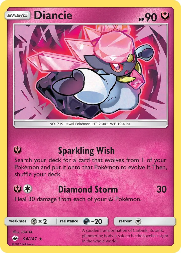 Diancie, Burning Shadows 94/147