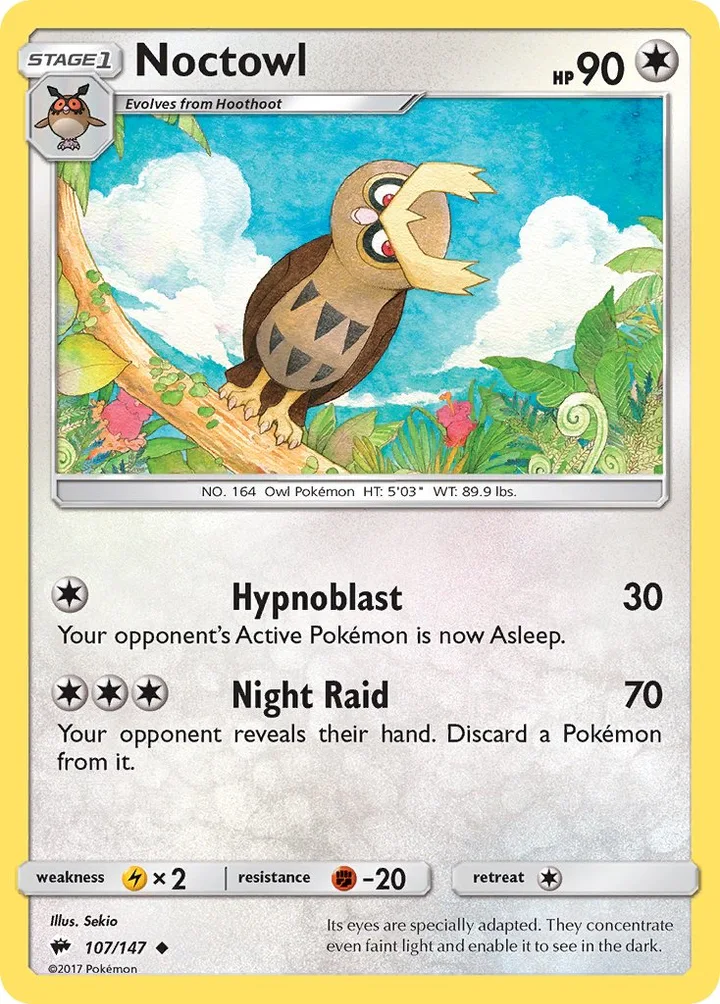 Noctowl, Burning Shadows 107/147