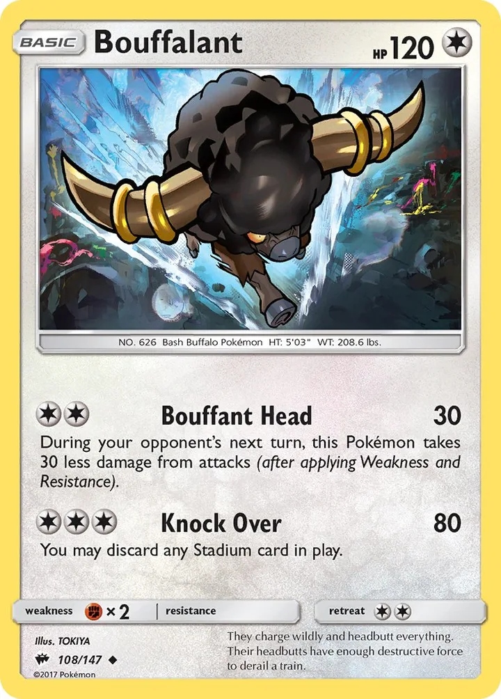 Bouffalant, Burning Shadows 108/147
