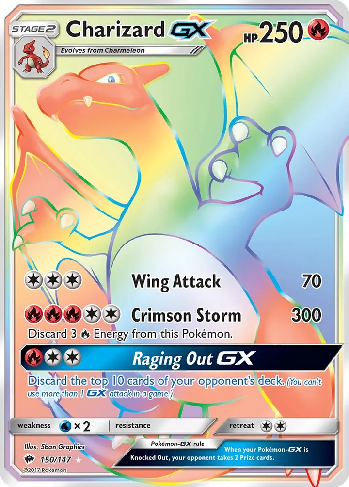 Charizard-GX, Burning Shadows 150/147