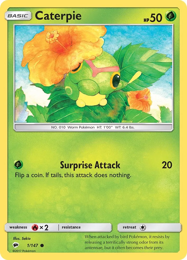 Caterpie, Burning Shadows 1/147