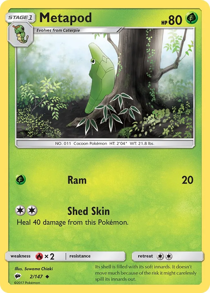 Metapod, Burning Shadows 2/147