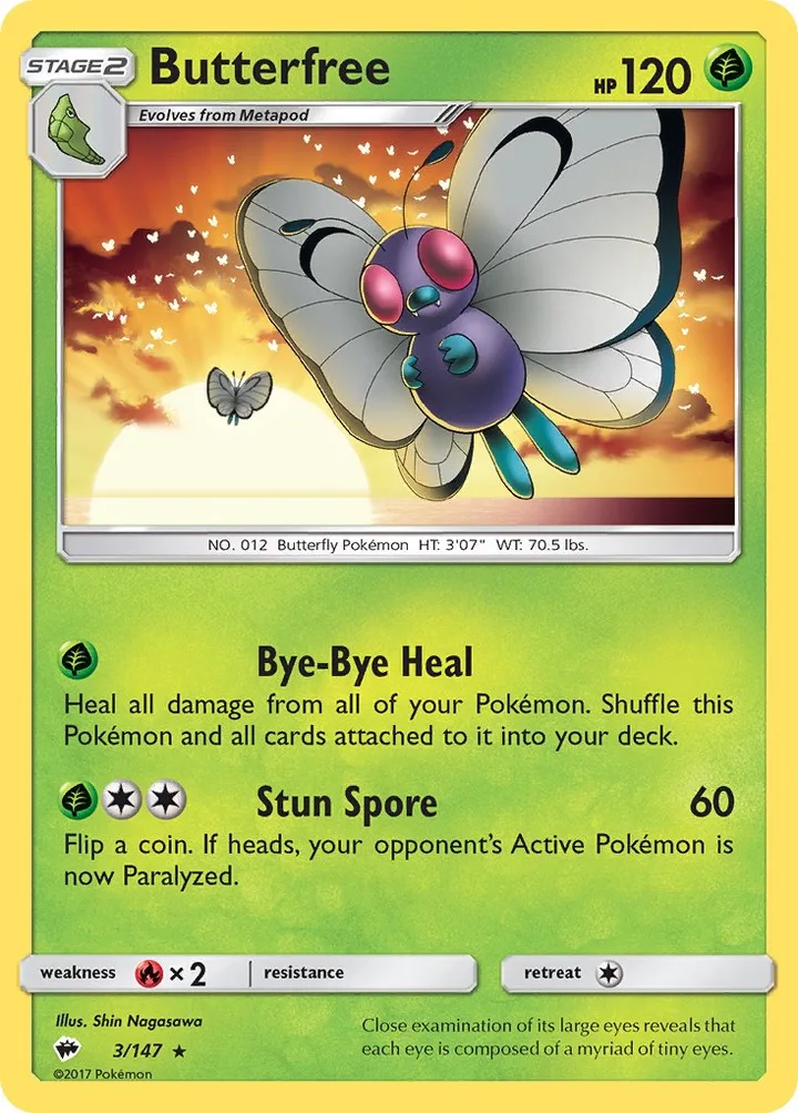 Butterfree, Burning Shadows 3/147
