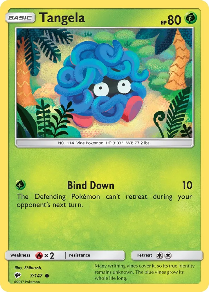 Tangela, Burning Shadows 7/147