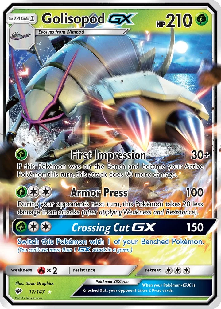 Golisopod-GX, Burning Shadows 17/147