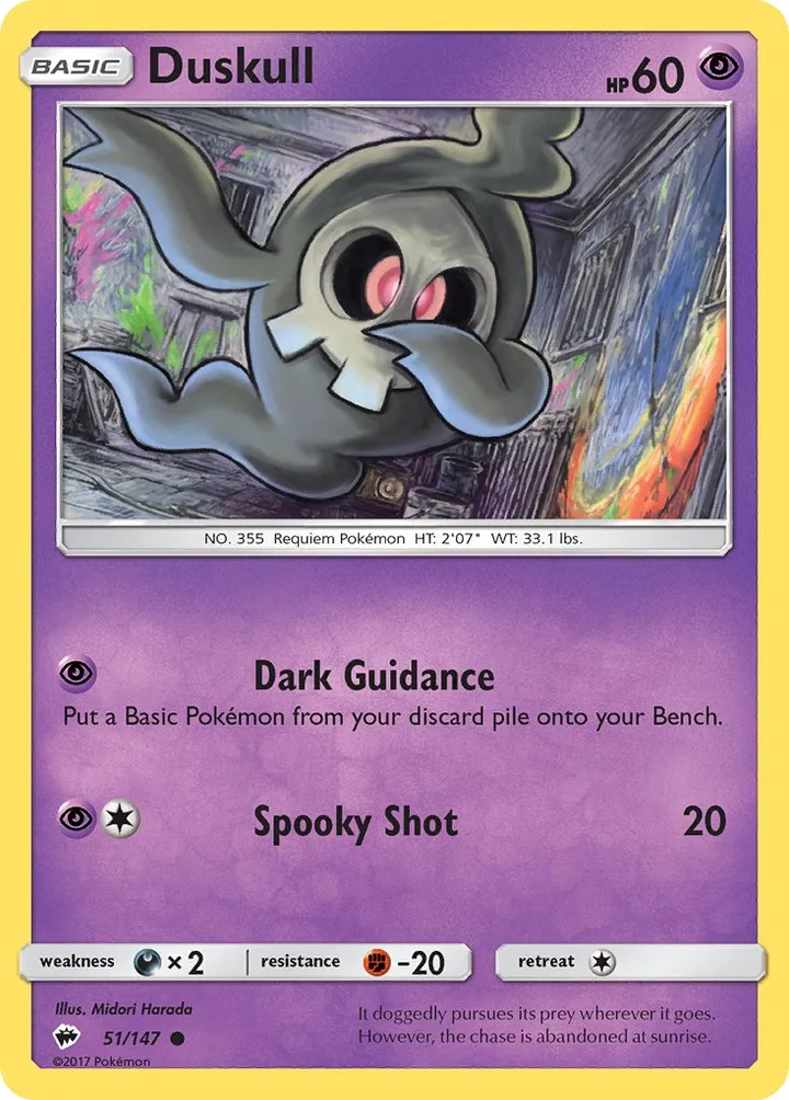 Duskull, Burning Shadows 51/147