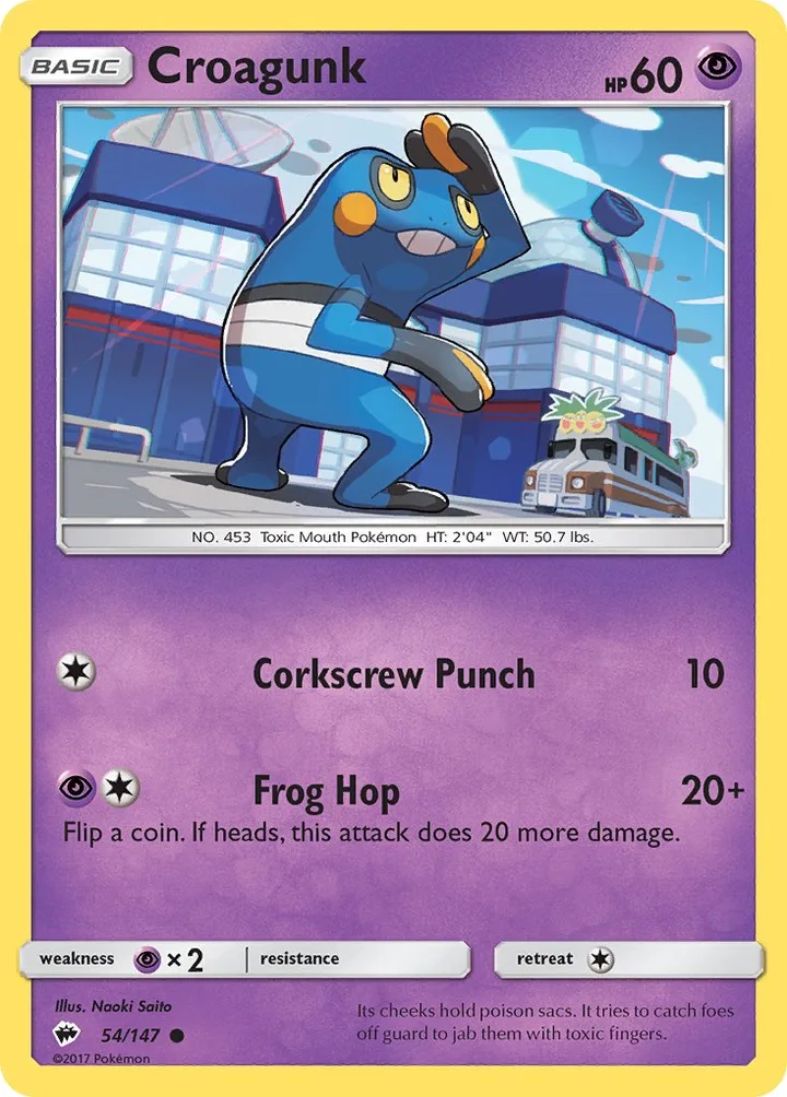Croagunk, Burning Shadows 54/147