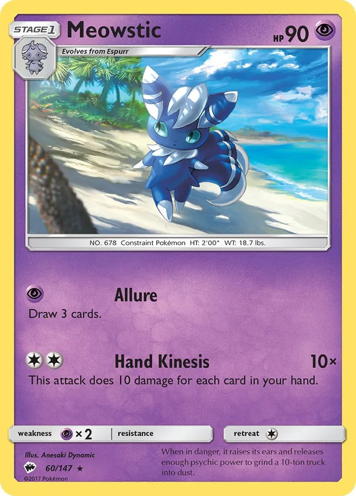 Meowstic, Burning Shadows 60/147