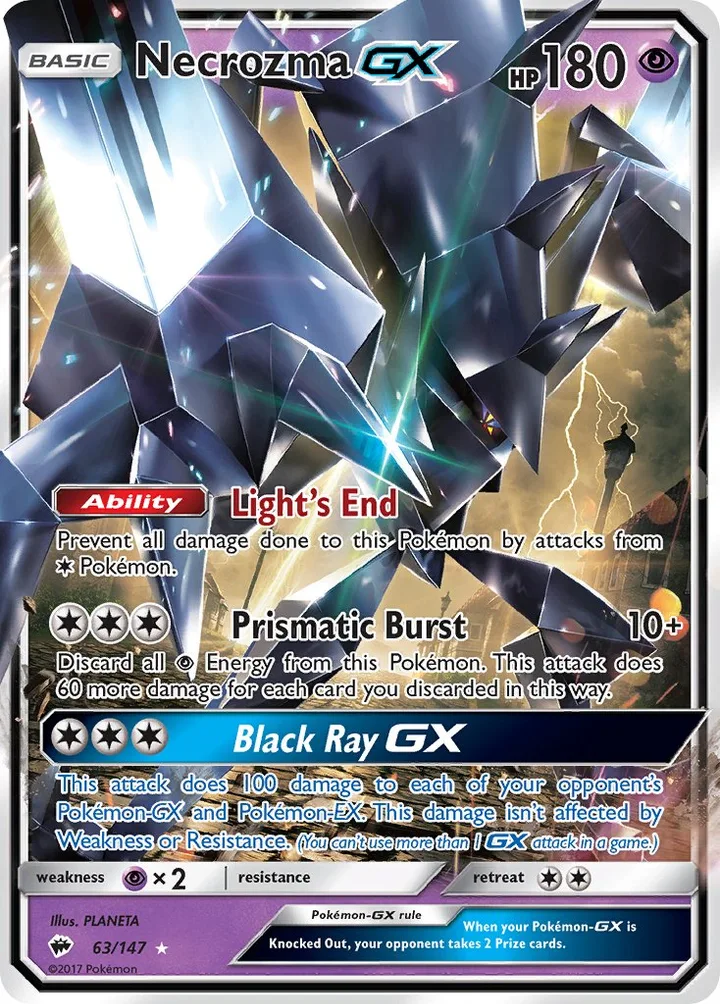 Necrozma-GX, Burning Shadows 63/147