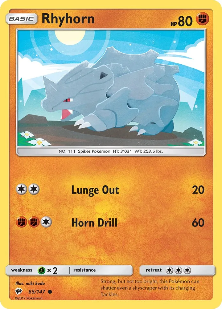 Rhyhorn, Burning Shadows 65/147