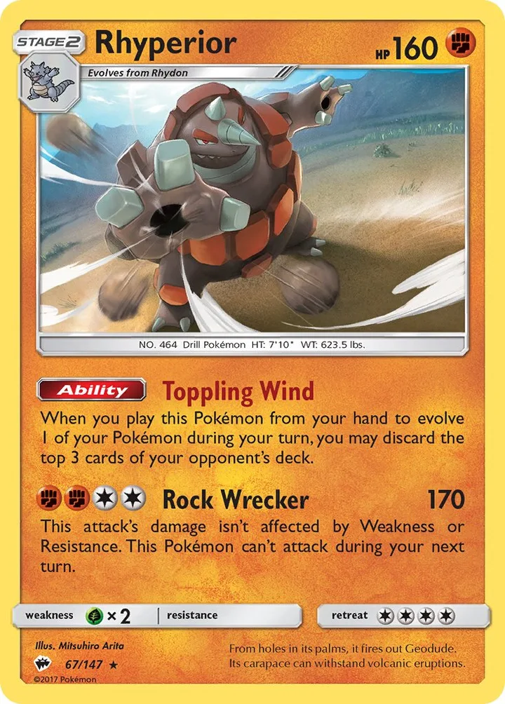 Rhyperior, Burning Shadows 67/147
