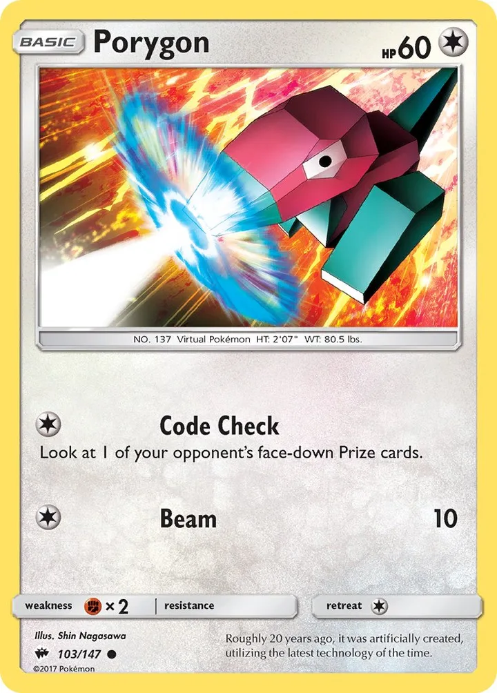 Porygon, Burning Shadows 103/147