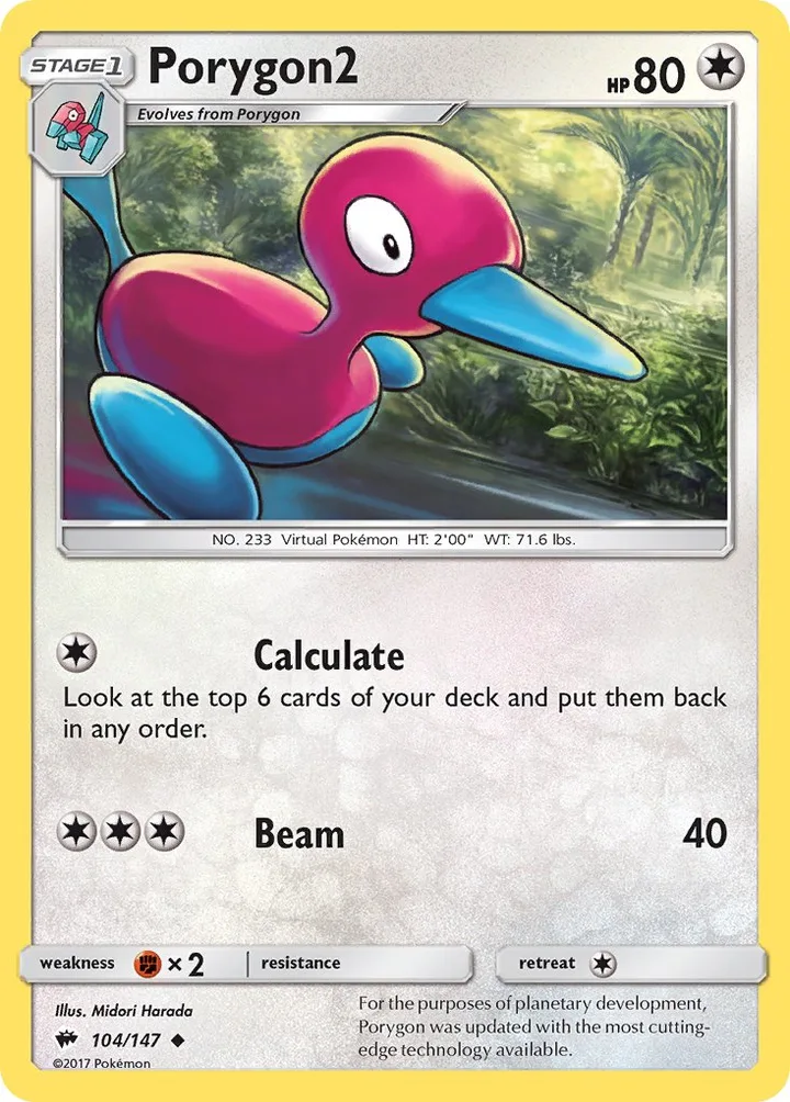 Porygon2, Burning Shadows 104/147