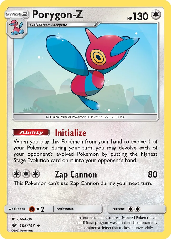 Porygon-Z, Burning Shadows 105/147