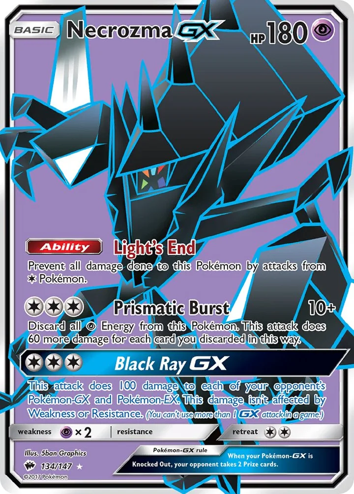 Necrozma-GX, Burning Shadows 134/147
