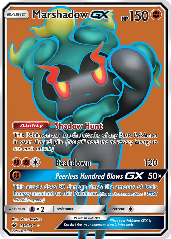 Marshadow-GX, Burning Shadows 137/147