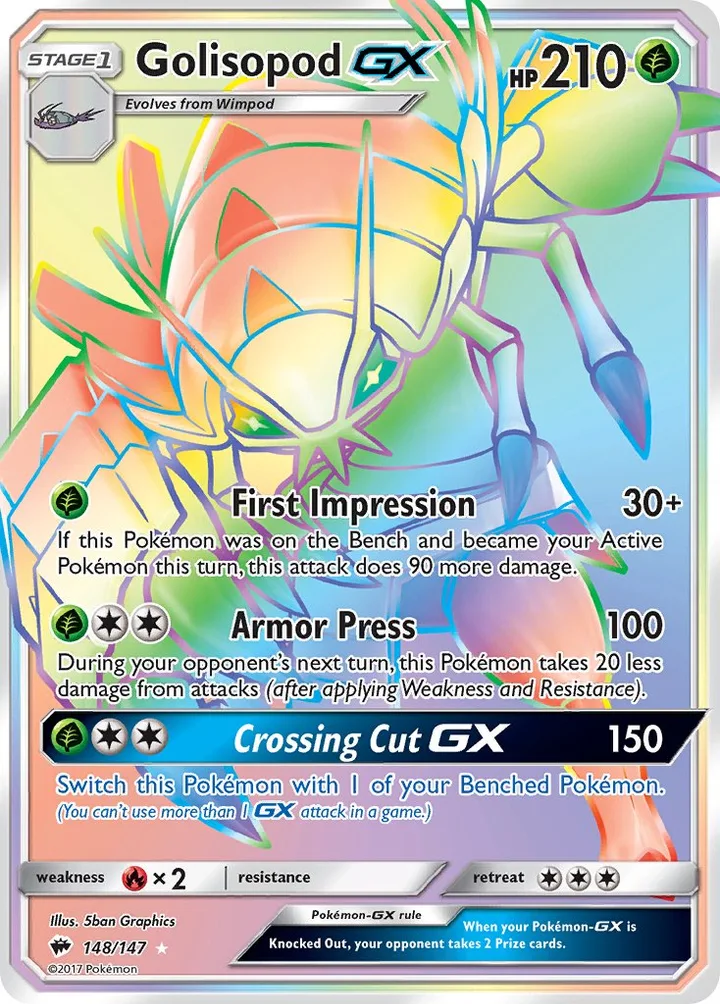 Golisopod-GX, Burning Shadows 148/147