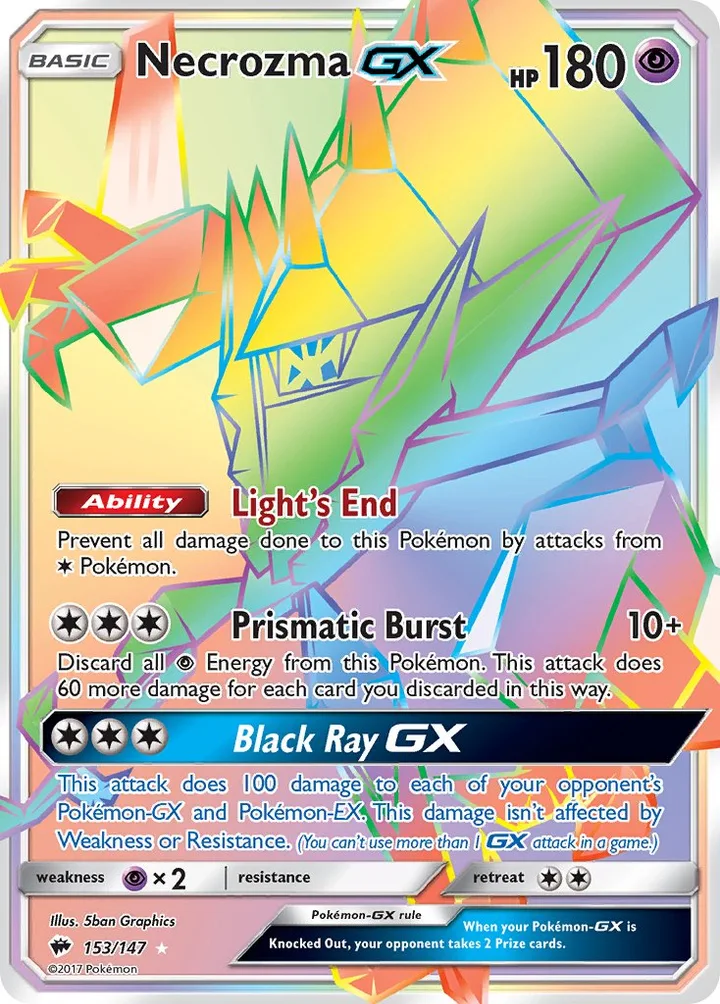 Necrozma-GX, Burning Shadows 153/147