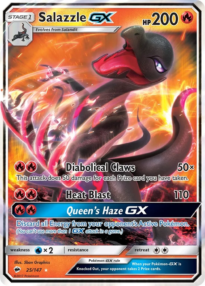 Salazzle-GX, Burning Shadows 25/147