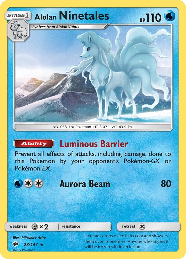 Alolan Ninetales, Burning Shadows 28/147