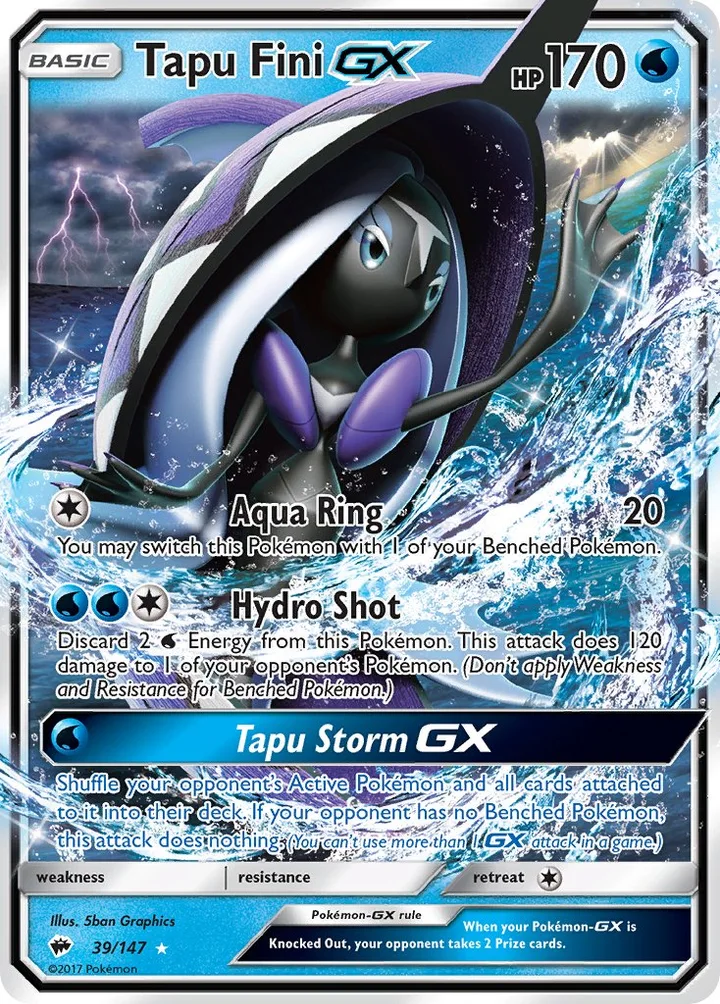 Tapu Fini-GX, Burning Shadows 39/147