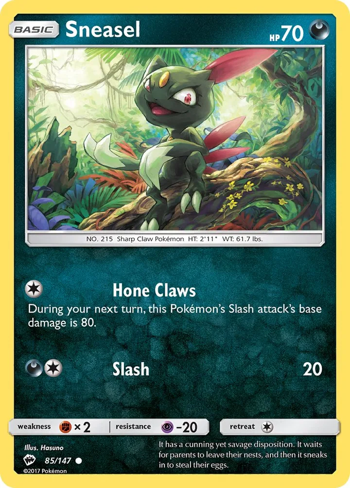Sneasel, Burning Shadows 85/147