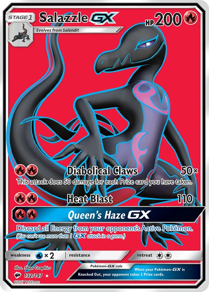 Salazzle-GX, Burning Shadows 132/147