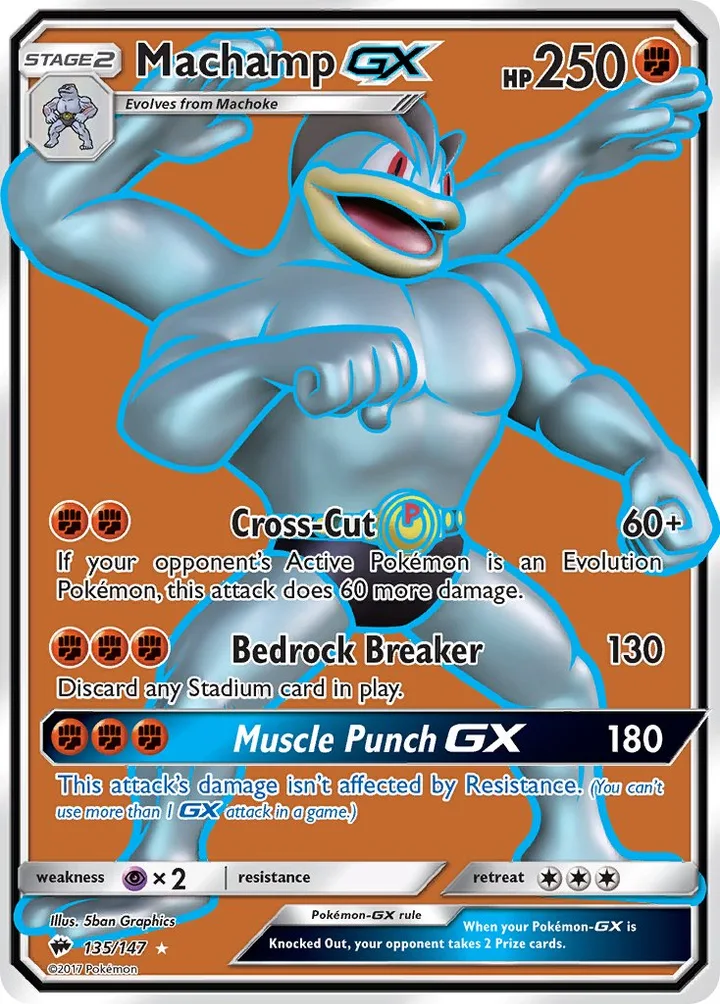 Machamp-GX, Burning Shadows 135/147