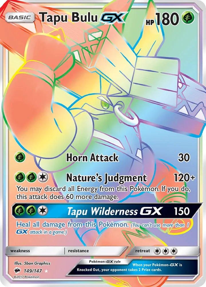 Tapu Bulu-GX, Burning Shadows 149/147