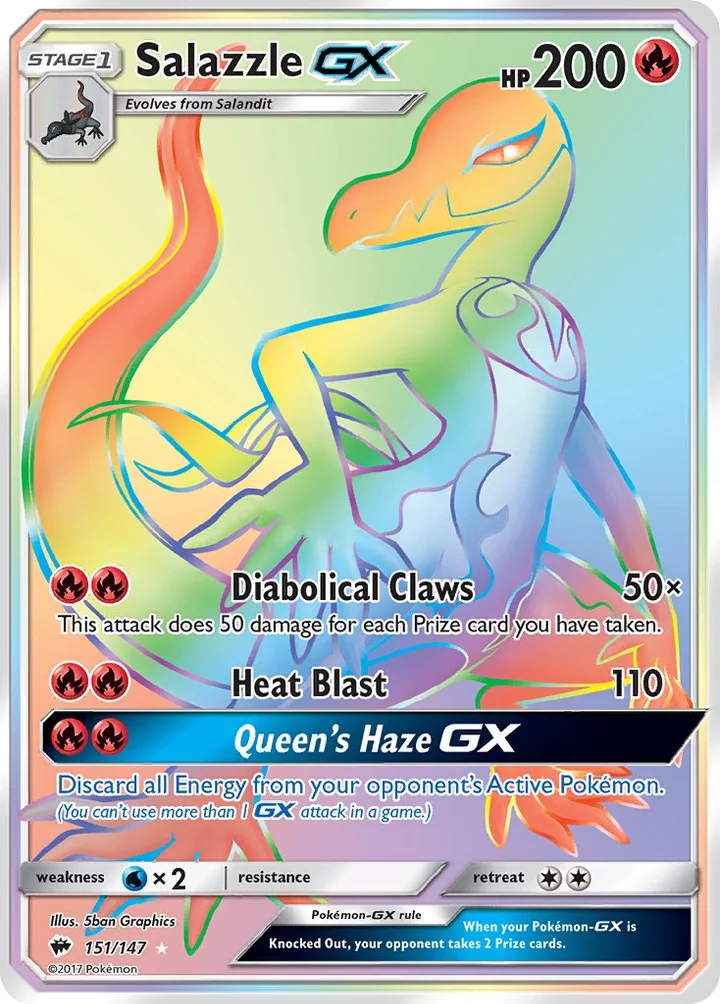 Salazzle-GX, Burning Shadows 151/147