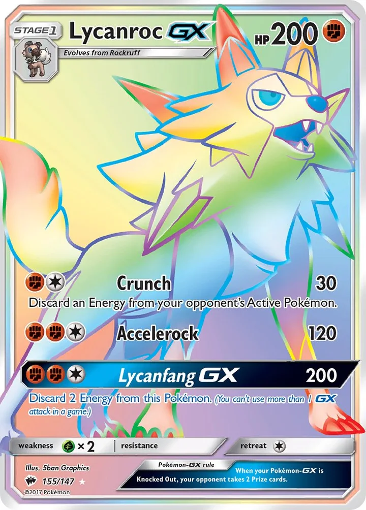 Lycanroc-GX, Burning Shadows 155/147