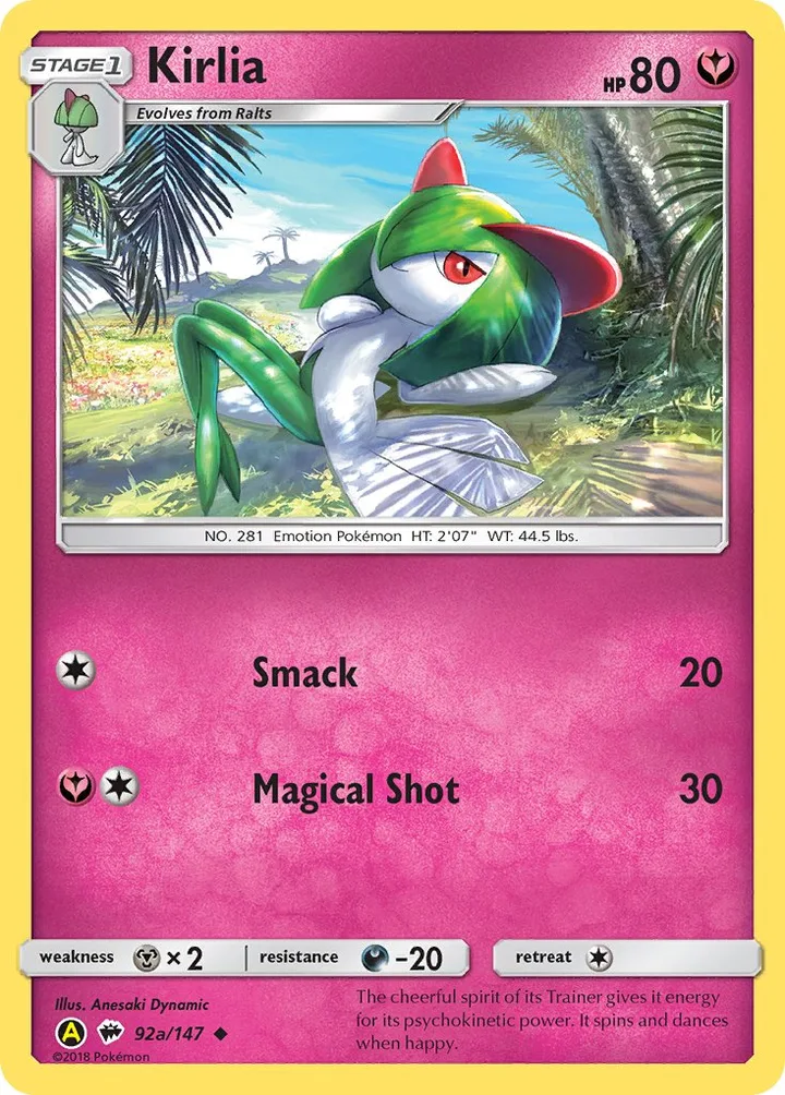 Kirlia, Burning Shadows 92a/147