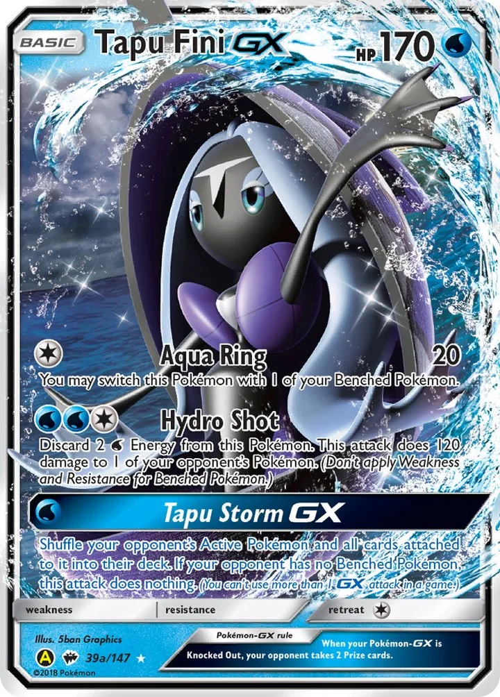 Tapu Fini-GX, Burning Shadows 39a/147