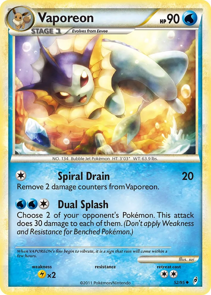 Vaporeon, Call of Legends 52/95