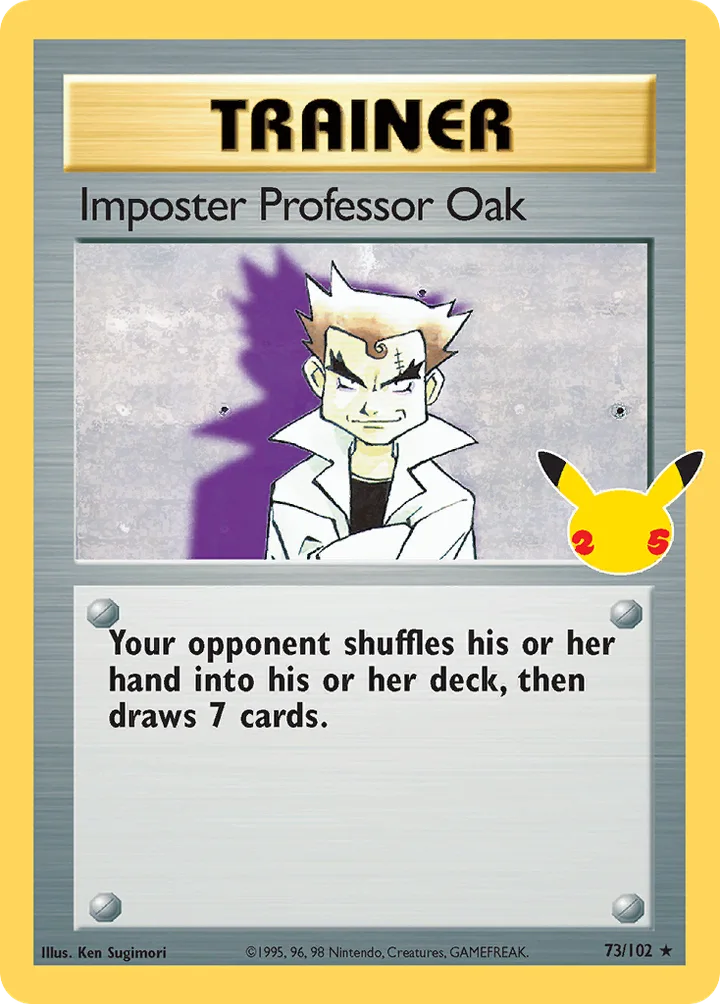 Imposter Professor Oak, Celebrations 73/102