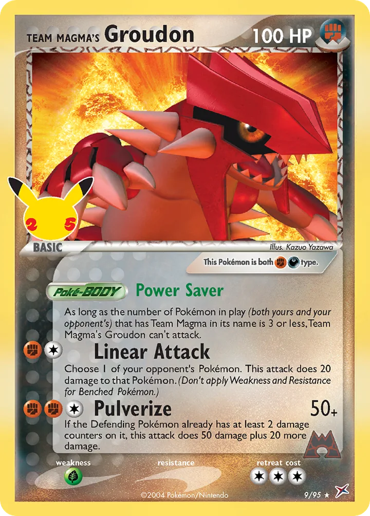 Team Magma’s Groudon, Celebrations 9/95