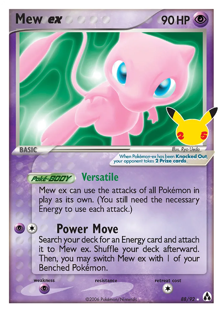Mew ex, Celebrations 88/92