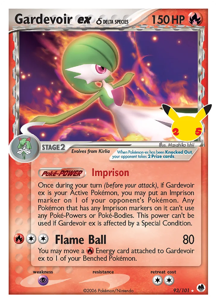 Gardevoir ex, Celebrations 93/101