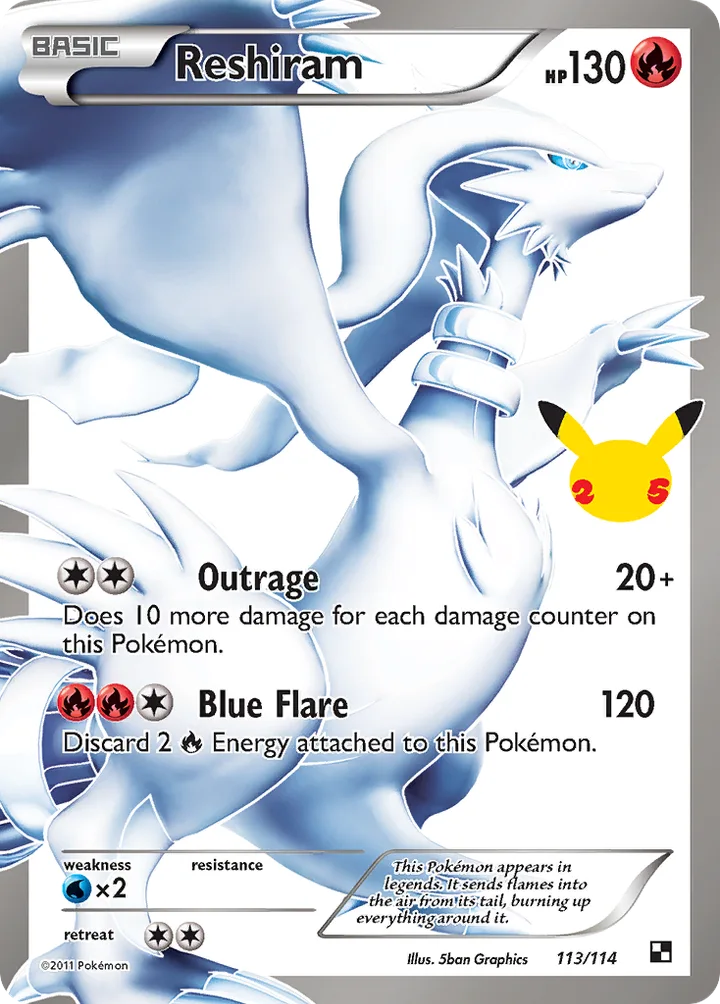 Reshiram, Celebrations 113/114