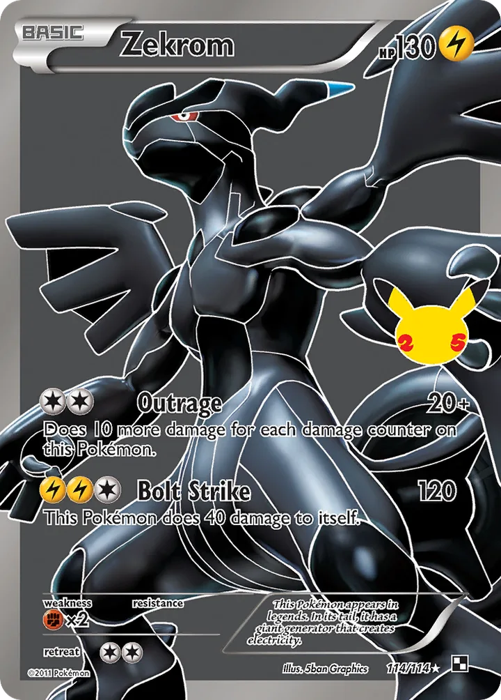 Zekrom, Celebrations 114/114