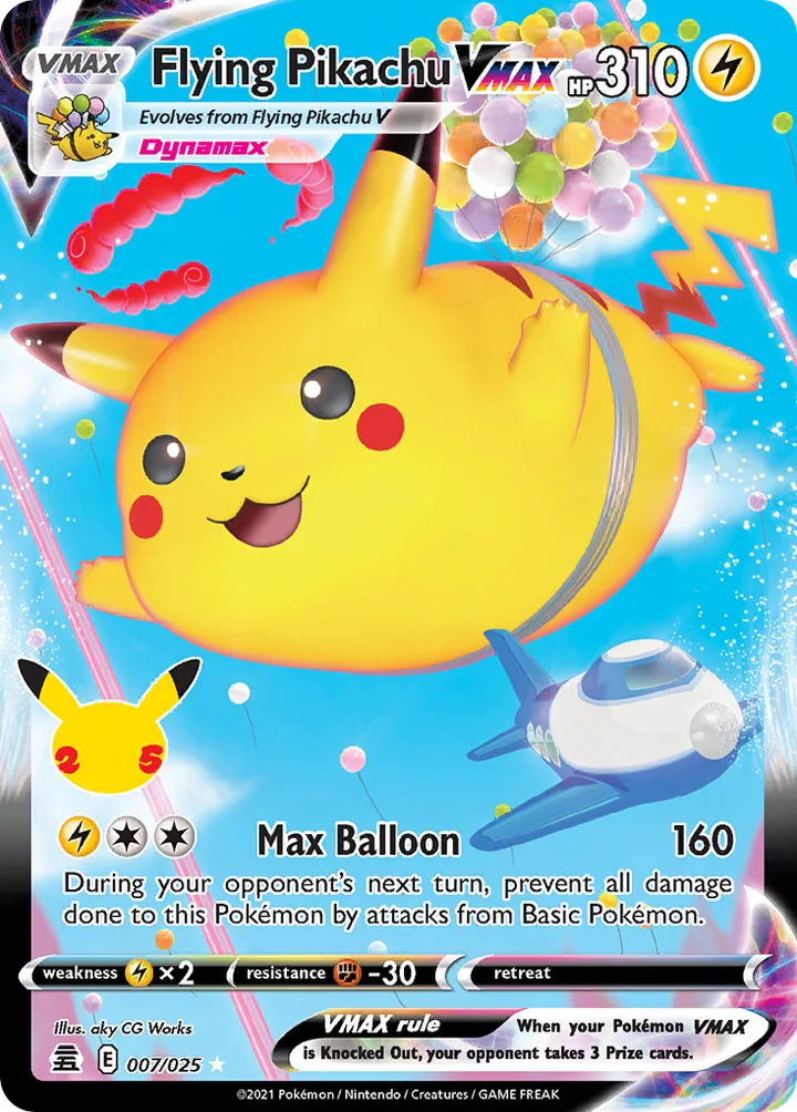 Flying Pikachu VMAX, Celebrations 007/025