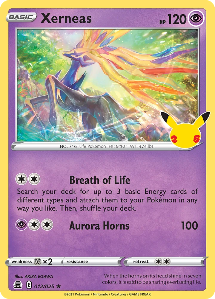 Xerneas, Celebrations 012/025
