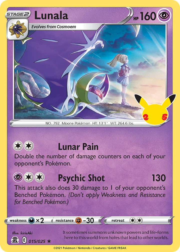Lunala, Celebrations 015/025