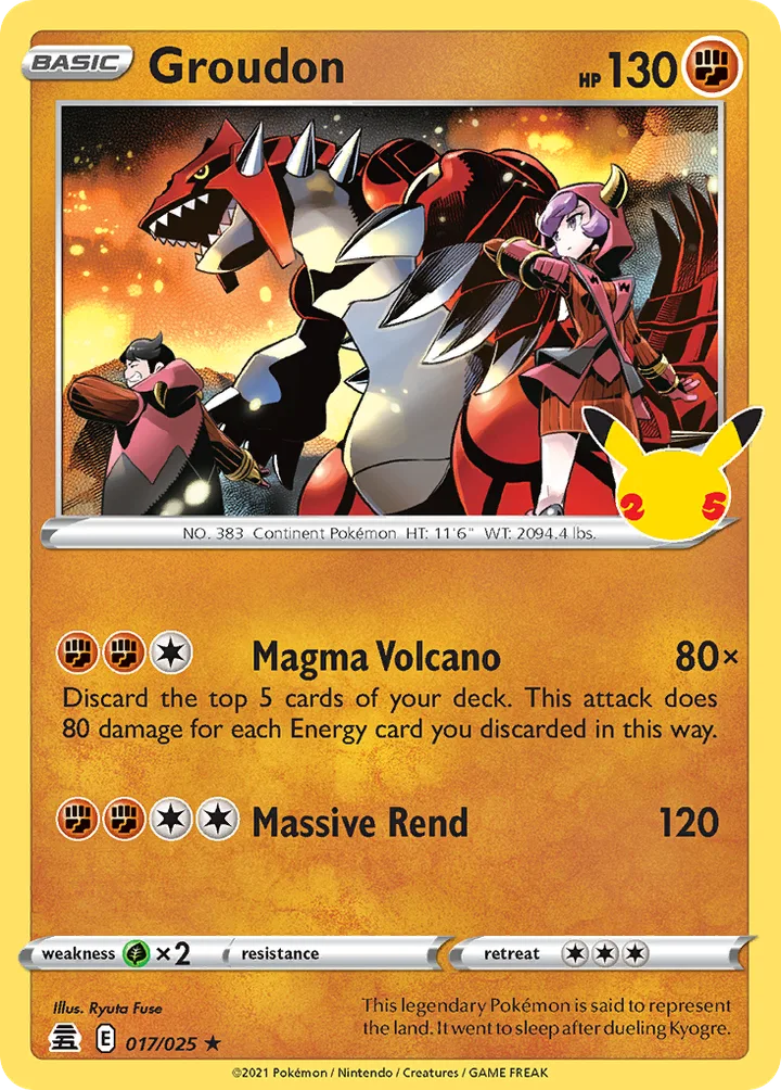 Groudon, Celebrations 017/025